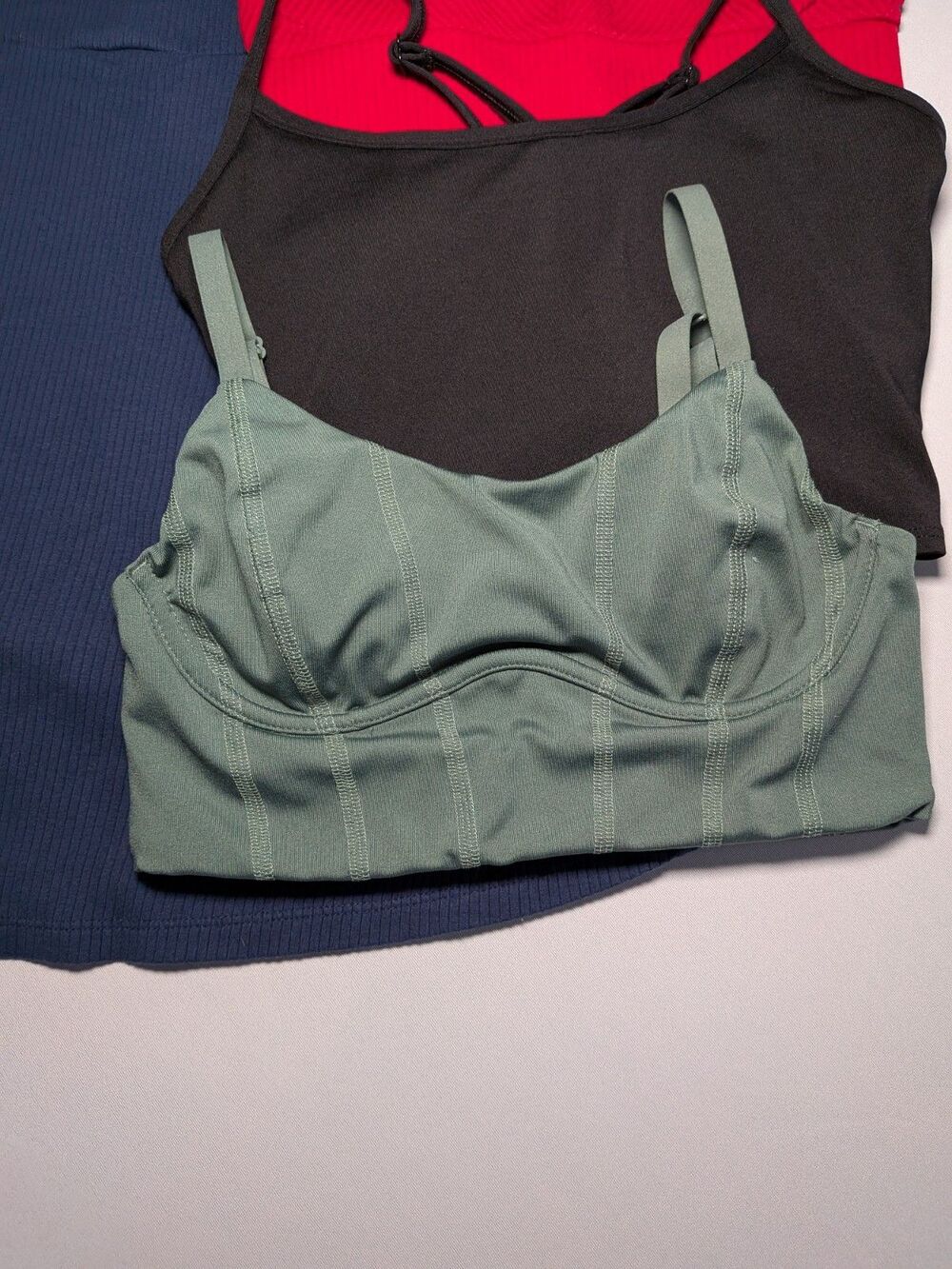 Victorias Secret Mixed Lot Of 4 Sz Small XS Pink Active Sports Bra Dress Ribbed - Picture 9 of 16